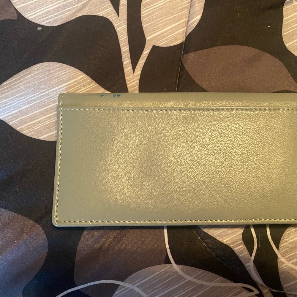 Lucky Brand Genuine Leather blue grey Wallet - Picture 2 of 5